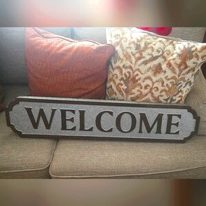 Farmhouse Galavanized Welcome sign